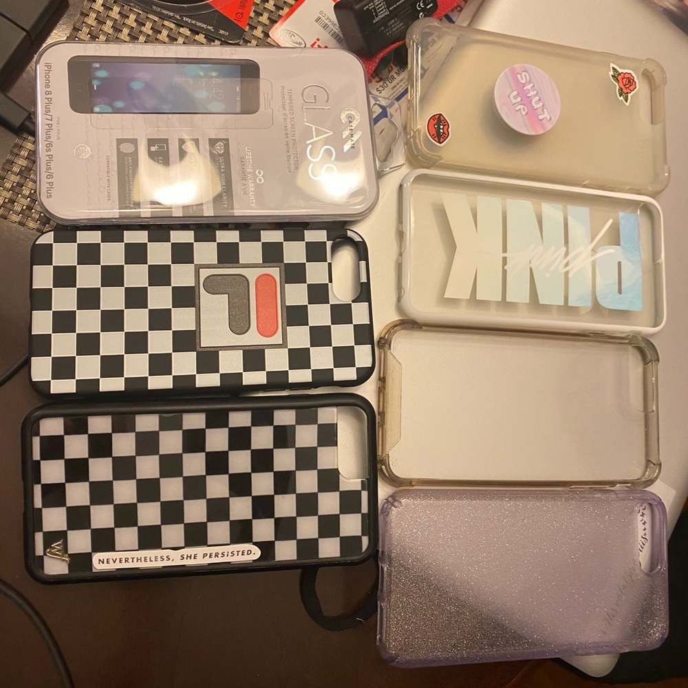 Lot of iPhone 7/8 Plus Cases & Screen Protector